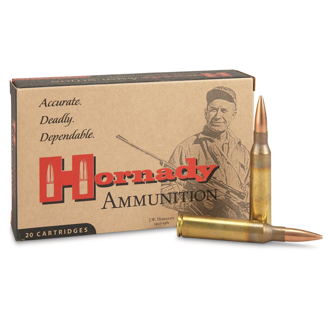 Hornady Rifle, .338 Lapua, BTHP Match, 250 Grain, 20 Rounds - Image 1
