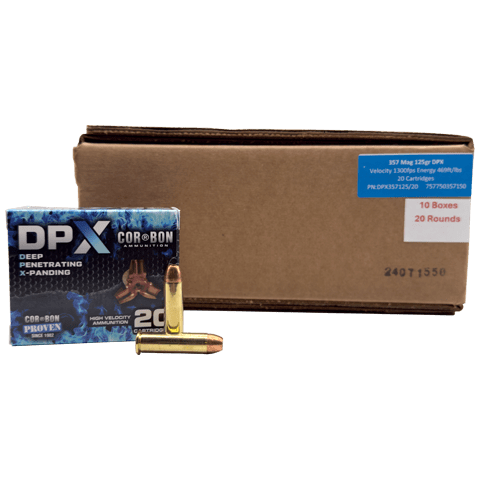 357 Mag – CorBon 125 Grain DPX Hollow Point – 200 Rounds - Image 1