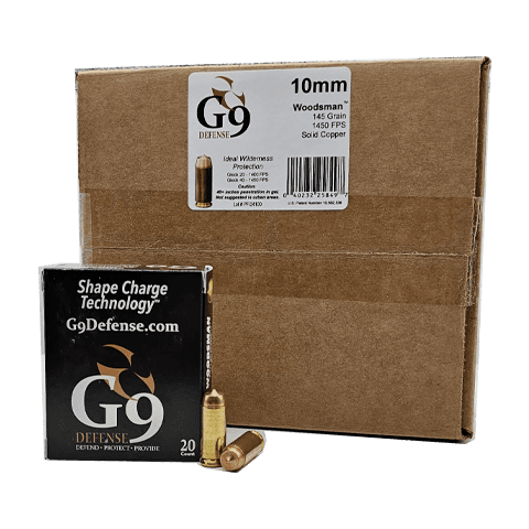 10mm – G9 Defense 145 Grain Woodsman Solid Copper – 200 Rounds - Image 1