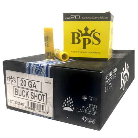 20 Gauge – BPS 2-3/4″ Buckshot 22 Grain #4 – 250 Rounds - Image 1