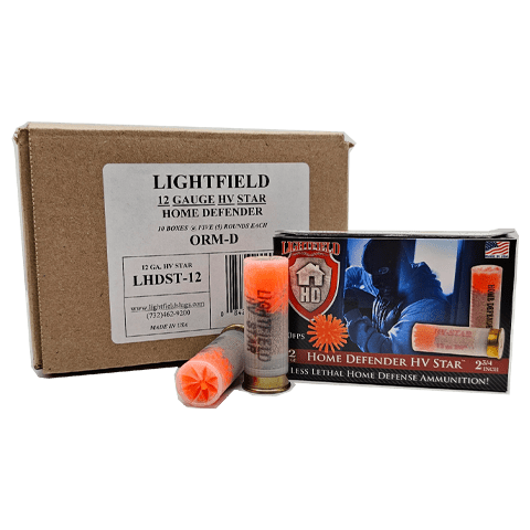 12 Gauge – Lightfield 2-3/4″ Less Than Lethal HV Star – 50 Rounds - Image 1