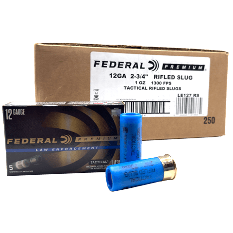 12 Gauge – Federal LE127RS Hydra-Shok Slug 250 Rounds - Image 1