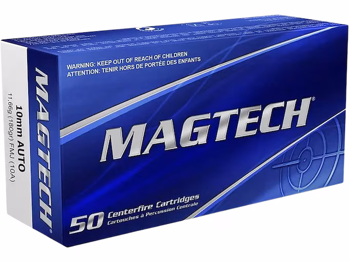 Magtech 10mm Auto Ammo 180 Grain Full Metal Jacket (1000 rounds) - Image 1