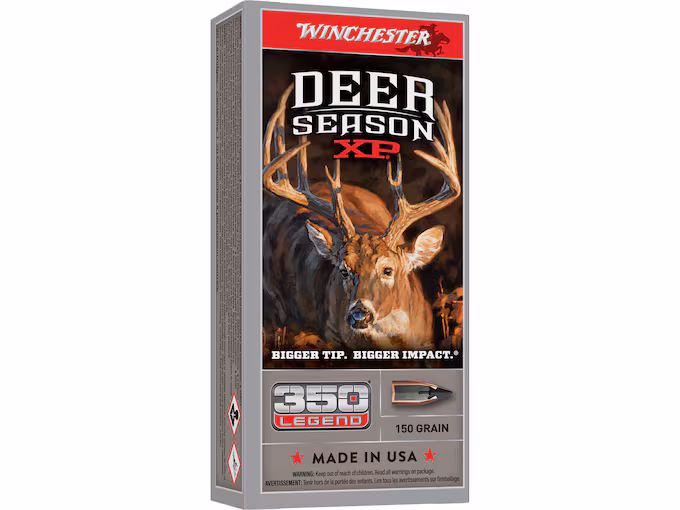 Winchester Deer Season XP 350 Legend Ammo 150 Grain Extreme Point Polymer Tip (200 rounds) - Image 1