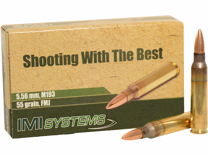 IMI M193 5.56x45mm NATO Ammo 55 Grain Full Metal Jacket (1200 rounds) - Image 1