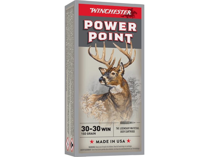 Winchester Power Point 30-30 Winchester Ammo 150 Grain Jacketed Soft Point (200 rounds) - Image 1