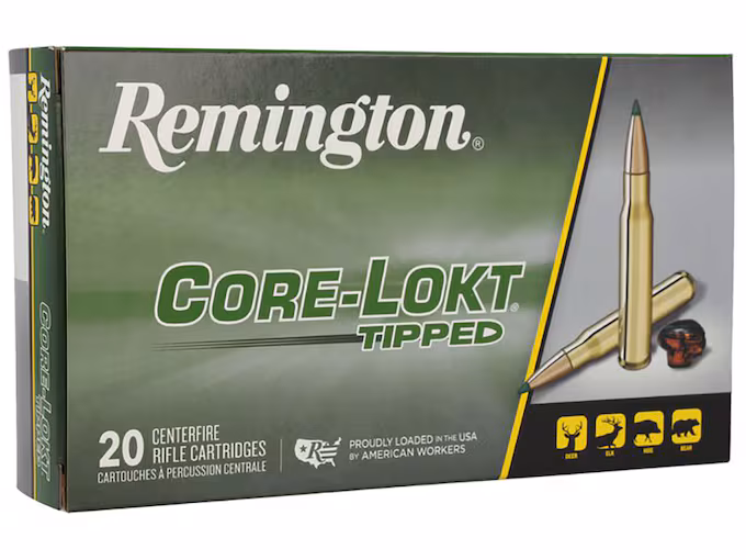 Remington Core-Lokt Tipped 308 Winchester Ammo 165 Grain Polymer Tip (200 rounds) - Image 1