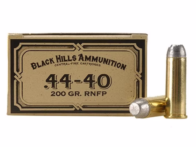 Black Hills Cowboy Action 44-40 WCF Ammo 200 Grain Flat Nose (500 rounds) - Image 1