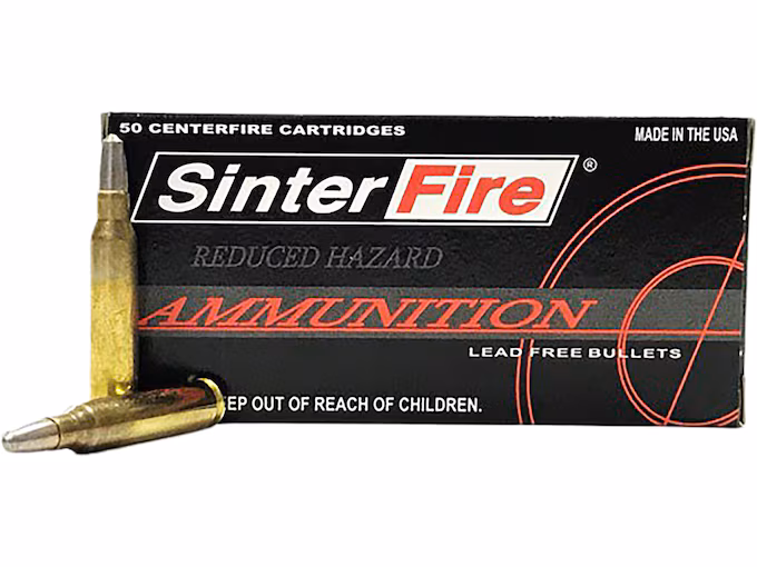 SinterFire Reduced Hazard 223 Remington Ammo 55 Grain SinterFire Frangible Round Nose Lead Free (500 rounds) - Image 1
