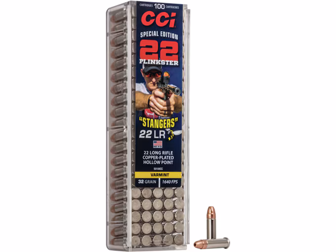CCI Stangers 22LR Ammo 32 Grain Plated Hollow Point (5000 rounds) - Image 1