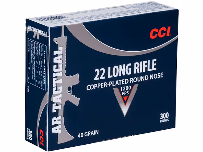 CCI Tactical 22LR Ammo 40 Grain Plated Round Nose (3000 rounds) - Image 1
