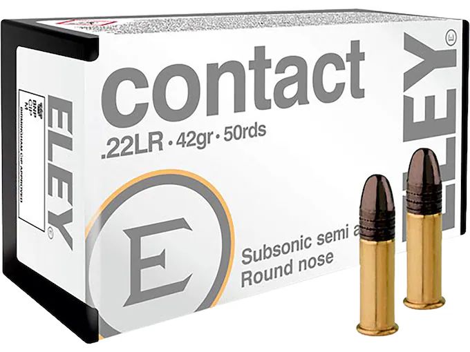 Eley Contact 22LR Ammo 42 Grain Round Nose (5000 rounds) - Image 1