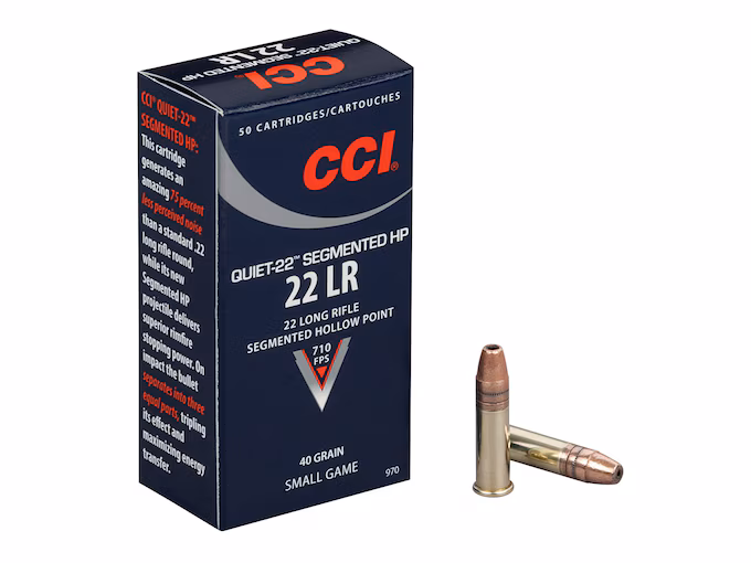 CCI Quiet 22LR Ammo 40 Grain Fragmenting Hollow Point (5000) - Image 1