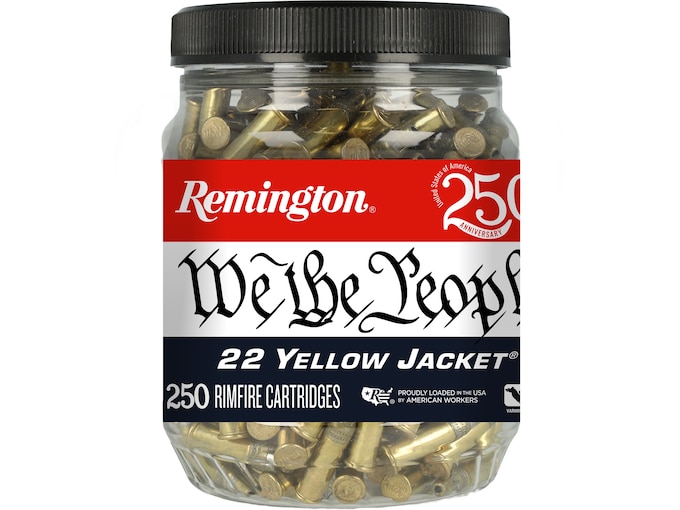 Remington Yellow Jacket USA 250th We The People Edition 22LR Ammo 33 Grain Plated Hollow Point (2500 rounds) - Image 1