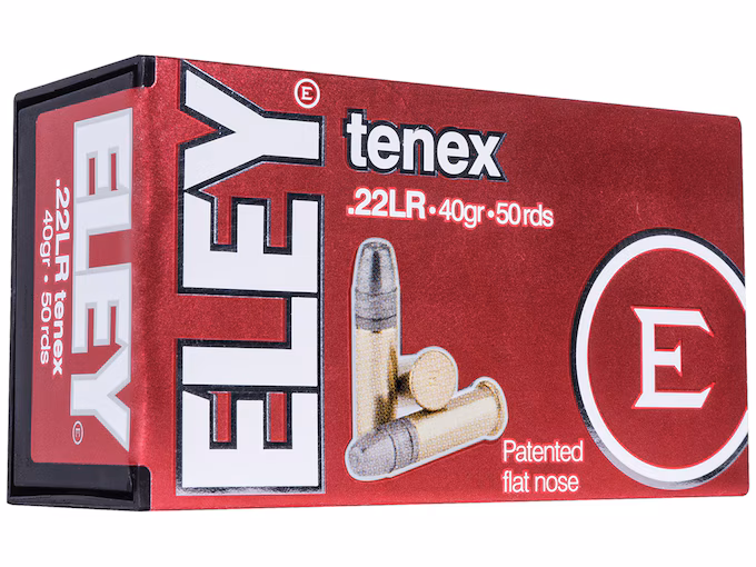 Eley Tenex EPS 22LR Ammo 40 Grain Flat Nose (5000 rounds) - Image 1