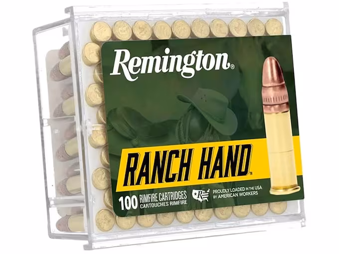Remington Ranch Hand 22LR Ammo 40 Grain Plated Round Nose (5000 rounds) - Image 1