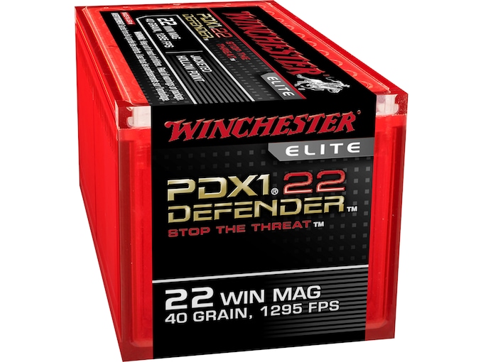 Winchester PDX1 Defender 22 Winchester Magnum Rimfire (WMR) Ammo 40 Grain Jacketed Hollow Point (1000 rounds) - Image 1