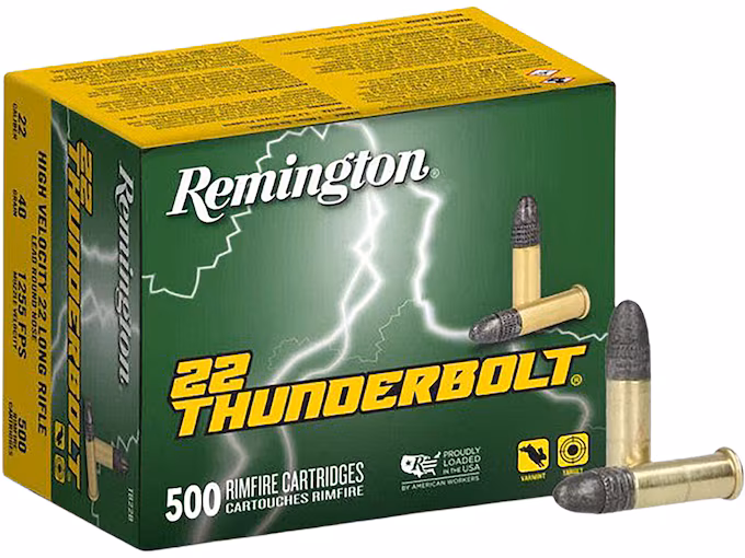 Remington Thunderbolt 22LR Ammo 40 Grain Round Nose Bulk (5000 rounds) - Image 1