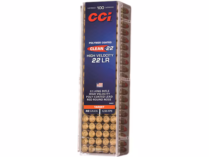 CCI Clean-22 High Velocity 22LR Ammo 40 Grain Round Nose (5000 rounds) - Image 1