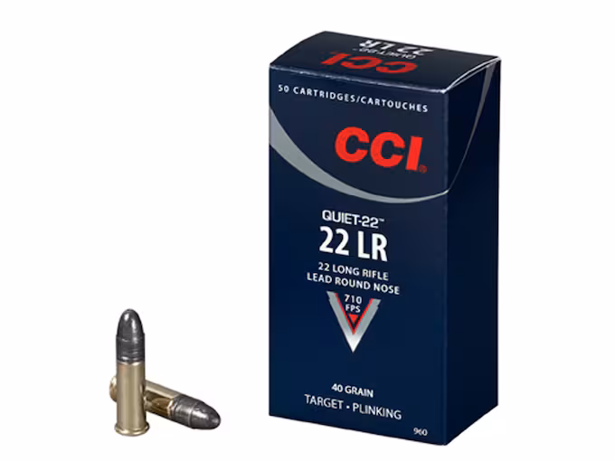 CCI Quiet 22LR Ammo 40 Grain Round Nose (5000 rounds) - Image 1