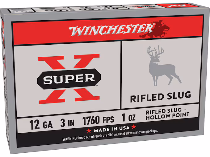 Winchester Super X 12 Gauge Rifled Slug 3" 1oz (250) - Image 1