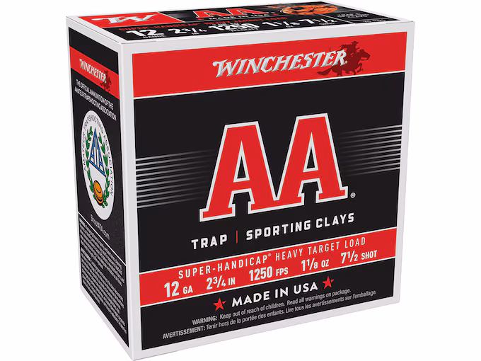 Winchester AA Super Handicap Heavy Target 12 Gauge Ammo (250 rounds) - Image 1