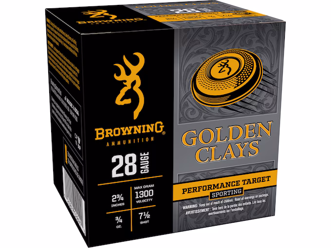 Browning Golden Clays 28 Gauge Ammo (250 rounds) - Image 1