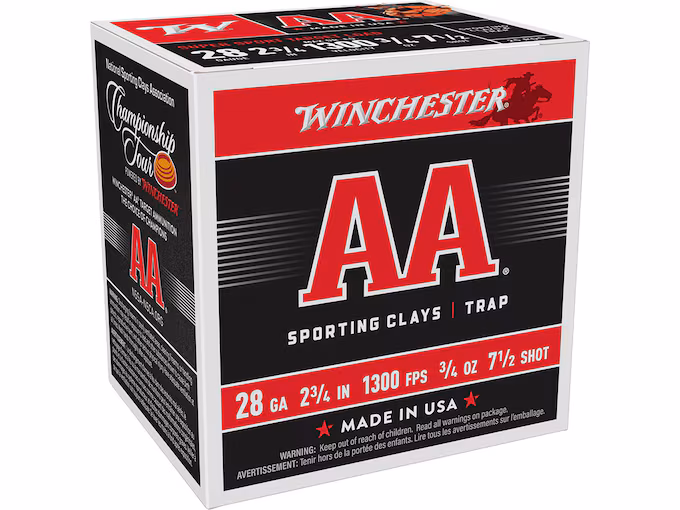 Winchester AA Super Sport Sporting Clays 28 Gauge Ammo (250 rounds) - Image 1