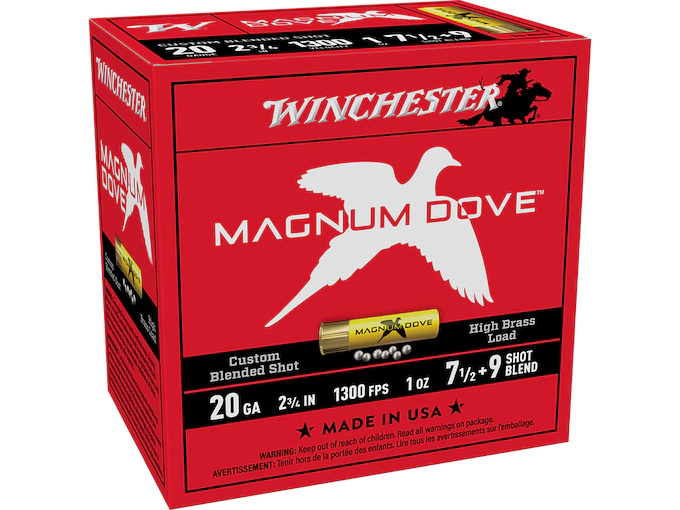 Winchester Magnum Dove High Brass 20 Gauge Ammo (250 rounds) - Image 1