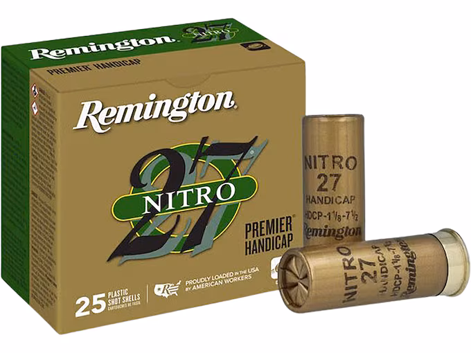 Remington Premier Nitro 27 Gold Handicap 12 Gauge Ammo (250 rounds) - Image 1