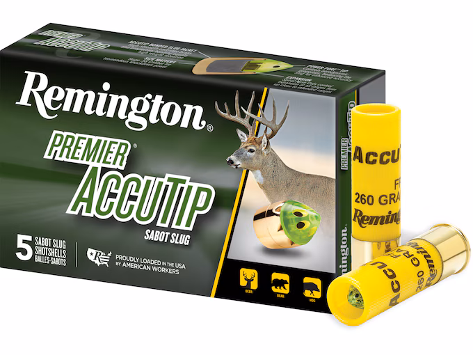 Remington Premier AccuTip 20 Gauge Sabot Slug 3" 260 Grain (100 rounds) - Image 1