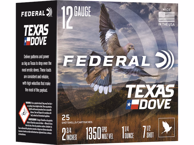 Federal Premium Texas Dove 12 Gauge Ammo (250 rounds) - Image 1