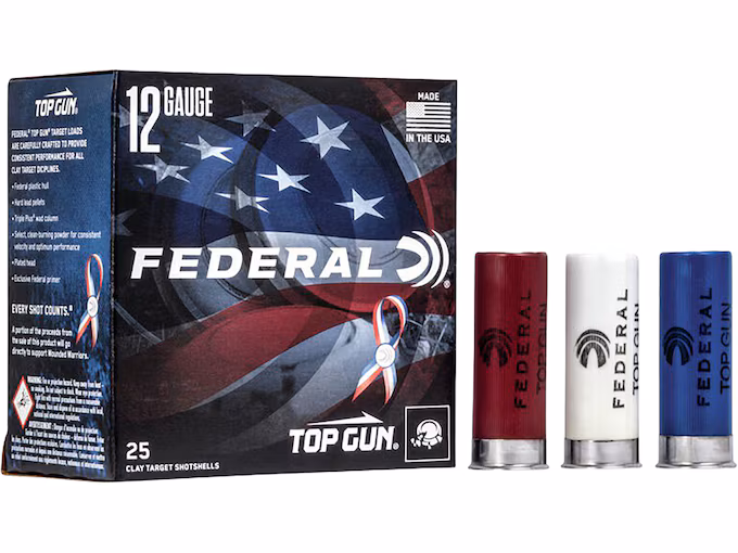 Federal Top Gun Wounded Warrior 12 Gauge Ammo  (250 rounds) - Image 1