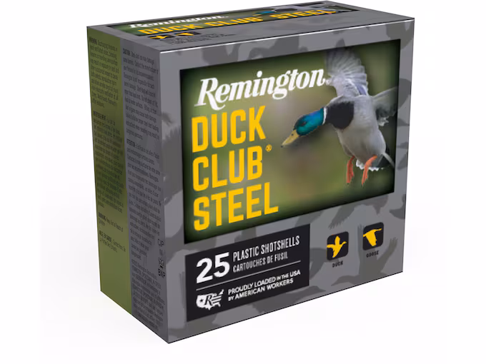 Remington Duck Club Steel 12 Gauge Steel Ammo (250 rounds) - Image 1