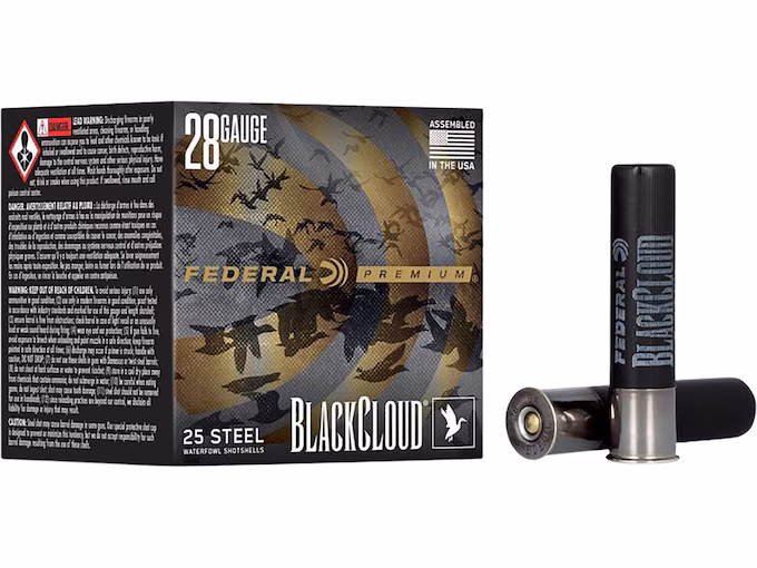 Federal Premium Black Cloud Waterfowl 28 Gauge Steel Ammo (250 rounds) - Image 1