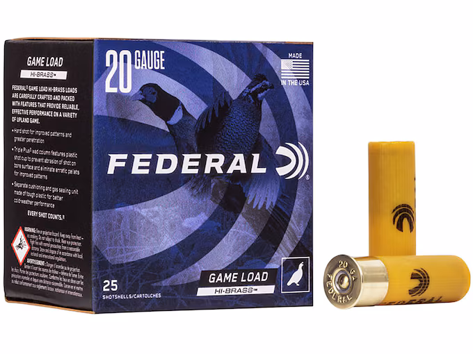 Federal Game Load Upland Hi-Brass 20 Gauge Ammo (250 rounds) - Image 1
