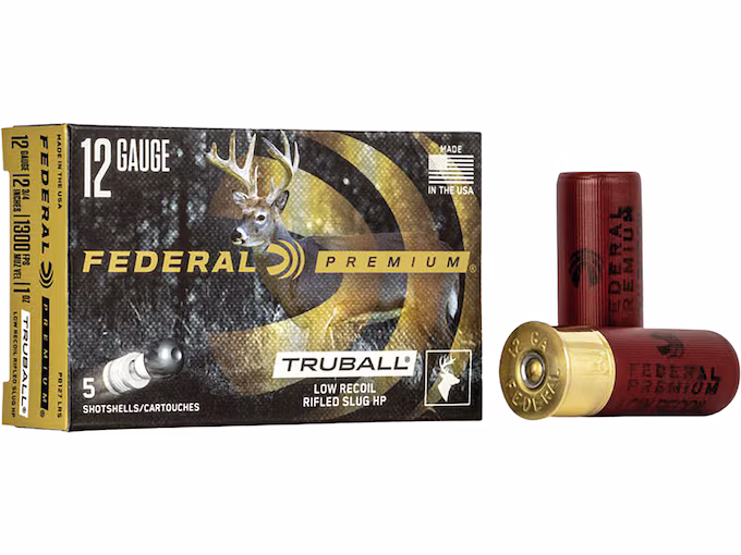 Federal Premium Vital-Shok Low Recoil 12 Gauge Hollow Point Rifled Slug 2-3/4" 1oz (250 rounds) - Image 1
