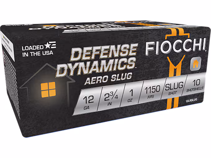 Fiocchi Defense Dynamics Low Recoil 12 Gauge Rifled Slug 2-3/4" 1oz (250 rounds) - Image 1