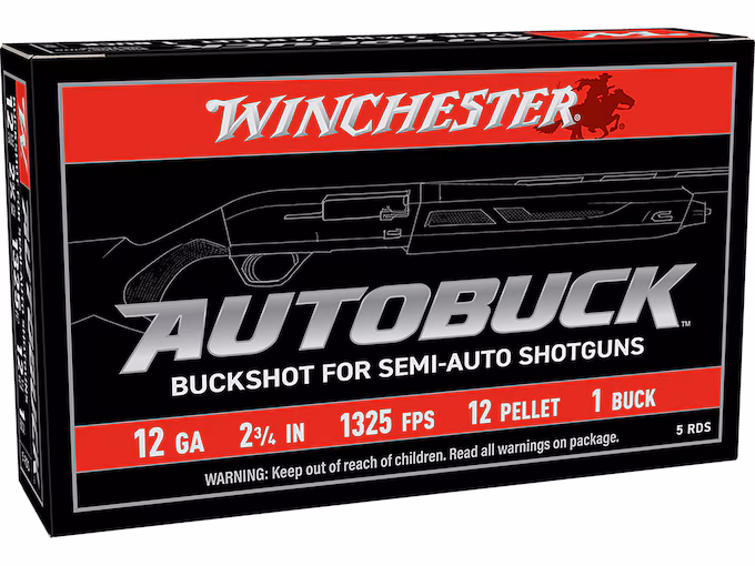Winchester Autobuck 12 Gauge Buckshot Ammo (250 rounds) - Image 1