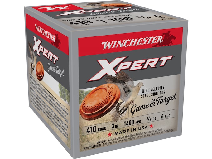 Winchester Xpert Game and Target 410 Steel Ammo (250 rounds) - Image 1
