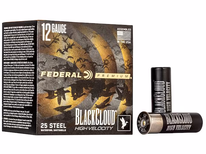 Federal Premium Black Cloud High Velocity Waterfowl 12 Gauge Steel Ammo (250 rounds) - Image 1