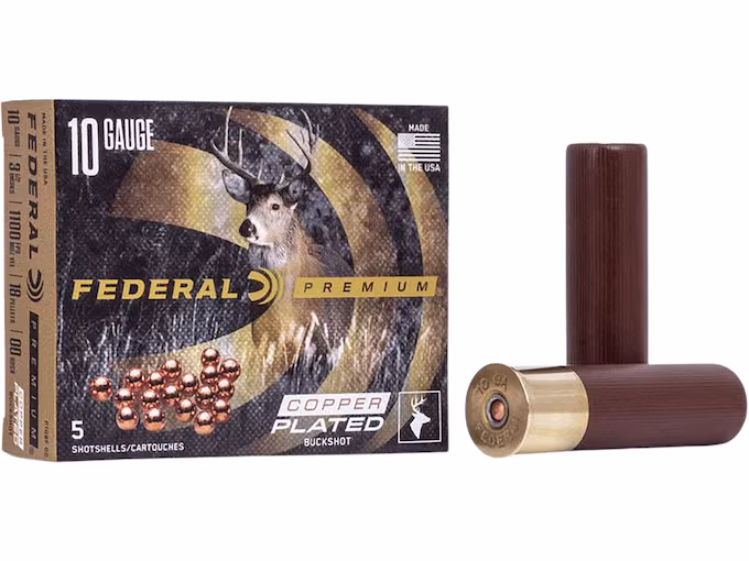 Federal Premium Vital-Shok 10 Gauge Buckshot Ammo 3-1/2" (50 rounds) - Image 1
