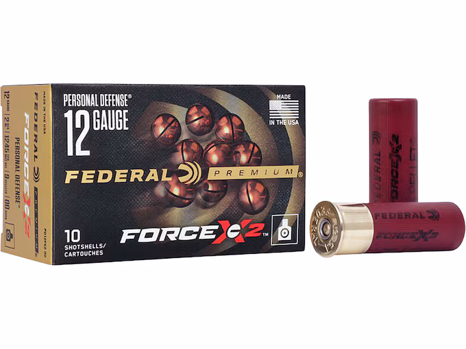Federal Premium Personal Defense Force X2 12 Gauge Buckshot Ammo 2-3/4" (50 rounds) - Image 1