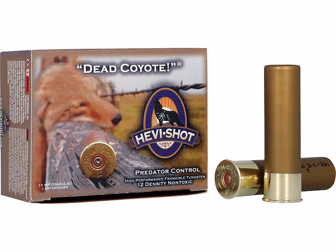 Hevi-Shot Dead Coyote 12 Gauge Buckshot Tungsten Ammo (100 rounds) - Image 1