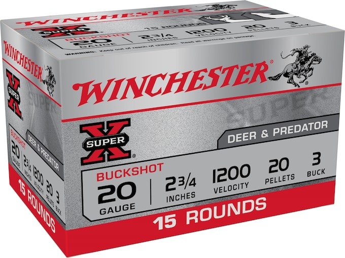 Winchester Super X 20 Gauge Buckshot Ammo 2-3/4" (150 rounds) - Image 1
