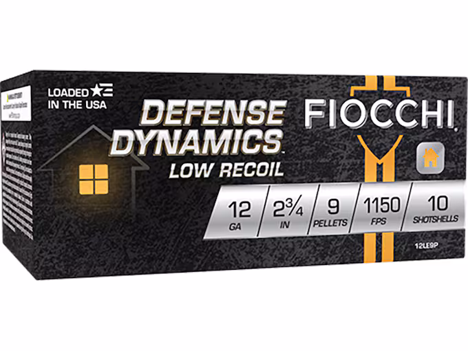Fiocchi Defense Dynamics Low Recoil 12 Gauge Buckshot Ammo 2-3/4" (250 rounds) - Image 1