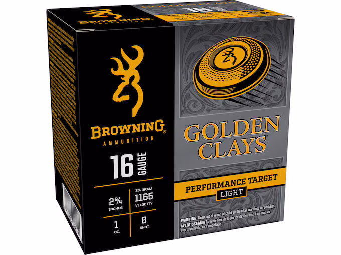 Browning Golden Clays 16 Gauge Ammo (250 rounds) - Image 1