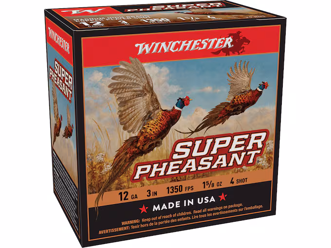 Winchester Super Pheasant 12 Gauge Copper Plated Lead Ammo (250 rounds) - Image 1