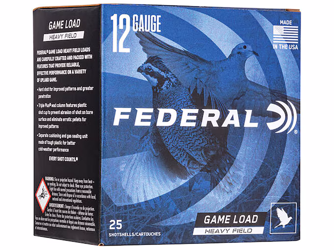 Federal Game Load Upland Heavy Field 12 Gauge Ammo (250 rounds) - Image 1