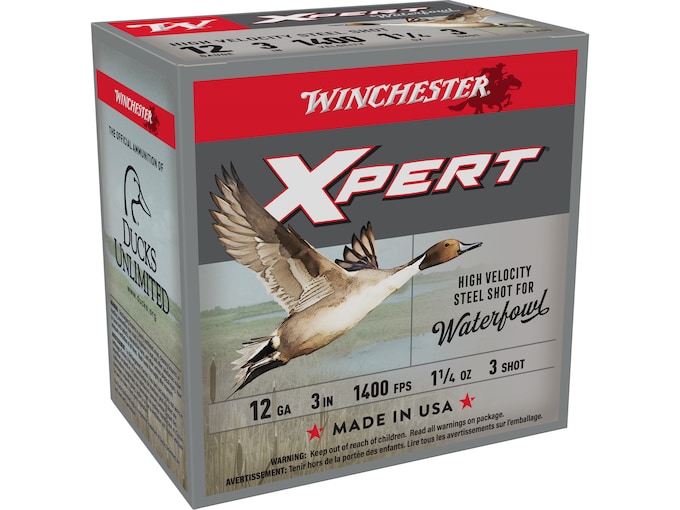 Winchester Xpert High Velocity Waterfowl 12 Gauge Steel Ammo (250 rounds) - Image 1